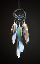 Load image into Gallery viewer, Mini Dream Catcher with Iridescent Beads and Colorful Natural Feathers