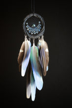 Load image into Gallery viewer, Mini Dream Catcher with Iridescent Beads and Colorful Natural Feathers