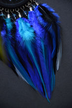 Load image into Gallery viewer, small black blue dreamcatcher