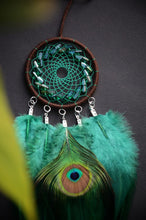 Load image into Gallery viewer, mini green dream catcher