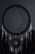 Load image into Gallery viewer, large black dream catcher