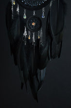 Load image into Gallery viewer, large black dream catcher