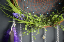 Load image into Gallery viewer, colorful dream catcher on willow ring