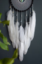 Load image into Gallery viewer, large balck white dream catcher