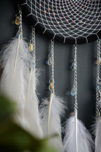 Load image into Gallery viewer, large balck white dream catcher