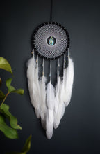 Load image into Gallery viewer, large balck white dream catcher