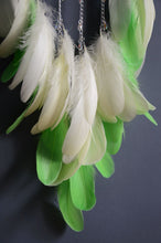 Load image into Gallery viewer, green dream catcher on willow ring