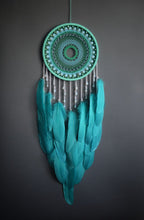 Load image into Gallery viewer, Large Fully Turquoise Dream Catcher