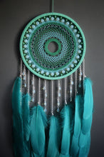 Load image into Gallery viewer, Large Fully Turquoise Dream Catcher