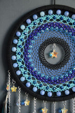 Load image into Gallery viewer, Large Black and Blue Dream Catcher
