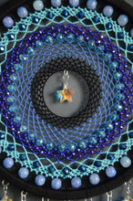 Load image into Gallery viewer, Large Black and Blue Dream Catcher