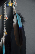 Load image into Gallery viewer, Large Black and Blue Dream Catcher