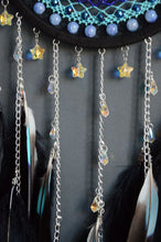 Load image into Gallery viewer, Large Black and Blue Dream Catcher