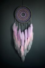 Load image into Gallery viewer, Large Grey Purple Pink Dream Catcher