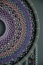 Load image into Gallery viewer, Large Grey Purple Pink Dream Catcher