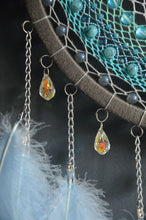 Load image into Gallery viewer, Large Blue Turquoise Dream Catcher