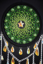 Load image into Gallery viewer, Green Dream Catcher and Sun Catcher Hybrid