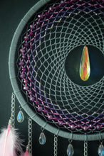 Load image into Gallery viewer, Large Grey Pink Dream Catcher