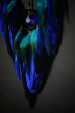 Load image into Gallery viewer, Handmade Blue Black Dream Catcher with Glass Beads