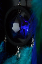 Load image into Gallery viewer, Handmade Blue Black Dream Catcher with Glass Beads