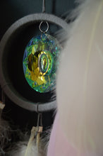 Load image into Gallery viewer, Large gray beige pink lilac dream catcher