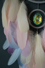Load image into Gallery viewer, Large gray beige pink lilac dream catcher