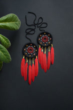 Load image into Gallery viewer, little red dream catcher for car