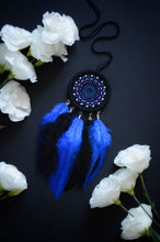Load image into Gallery viewer, little black blue dream catcher