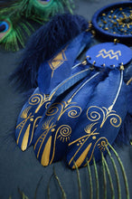 Load image into Gallery viewer, Blue Aquarius zodiac dream catcher
