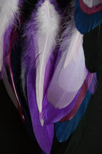 Load image into Gallery viewer, Black purple dream catcher with tiger eye beads