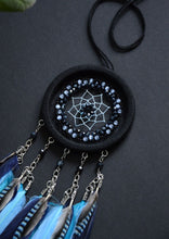 Load image into Gallery viewer, Small dream catcher with jay feathers
