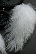 Load image into Gallery viewer, black white dreamcatcher with crescent