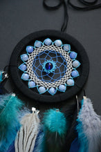 Load image into Gallery viewer, blue dream catcher with agate