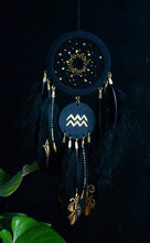 Load image into Gallery viewer, Aquarius zodiac dream catcher