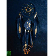 Load image into Gallery viewer, Pisces zodiac dream catcher