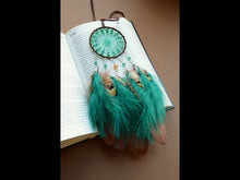 Load and play video in Gallery viewer, mini green brown dream catcher