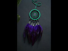 Load and play video in Gallery viewer, mini green purple dream catcher