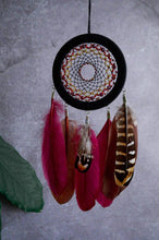 Load image into Gallery viewer, Dark red with brown dream catcher