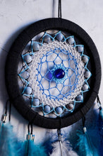 Load image into Gallery viewer, blue dream catcher with agate