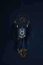 Load image into Gallery viewer, Taurus zodiac dream catcher