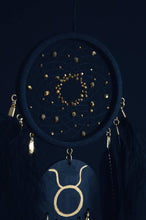 Load image into Gallery viewer, Taurus zodiac dream catcher