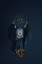 Load image into Gallery viewer, Taurus zodiac dream catcher