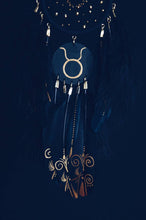 Load image into Gallery viewer, Taurus zodiac dream catcher