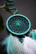 Load image into Gallery viewer, Small turquoise dreamcatcher