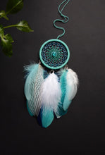 Load image into Gallery viewer, Small turquoise dreamcatcher