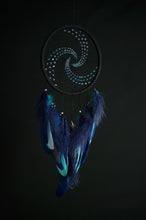 Load image into Gallery viewer, large dream catcher with glass bead spiral