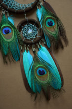 Load image into Gallery viewer, small brown turquoise dream catcher with crystal moonstone