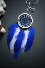 Load image into Gallery viewer, little white blue dream catcher