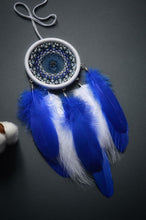 Load image into Gallery viewer, little white blue dream catcher