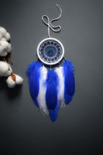 Load image into Gallery viewer, little white blue dream catcher